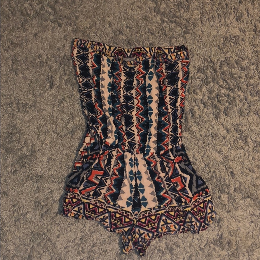Womens Strapless Romper